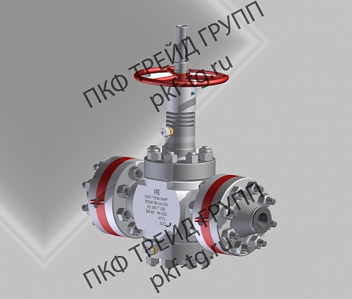 Задвижка прямоточная шиберная ЗПШК 80-16-350
